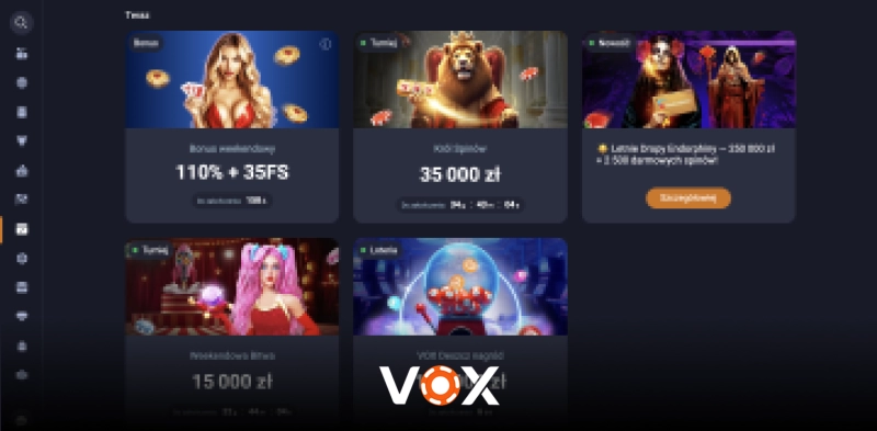 Vox Casino – Weekend and Recurring Bonuses